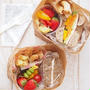 幼稚園遠足。紫外線に負けないベーグルサンドのお弁当。