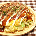 豆腐入りふわふわお好み焼き