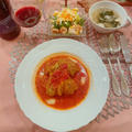3/8ミモザの日の夕食：ロールキャベツトマトソース～お肉の下味はプロスパイスで～