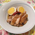 鶏肉とゆで玉子のしょうゆ煮