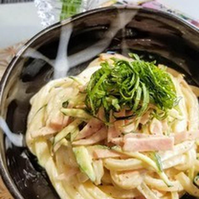 【レシピ】コク旨！梅マヨうどん