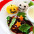 【姫ごはん☆ハロウィンレシピ】ハンバーグ　デミグラスソース　ハロウィンバージョンの作り方☆