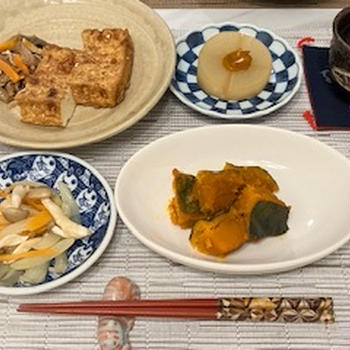 夜ごはん  ホクホクかぼちゃの煮物 ☆ 母の愛♪