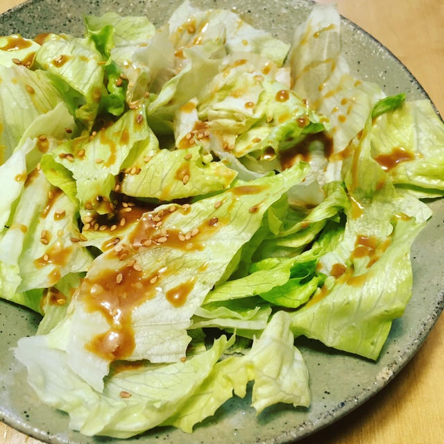 レンジで1分！シャキシャキレタスサラダ