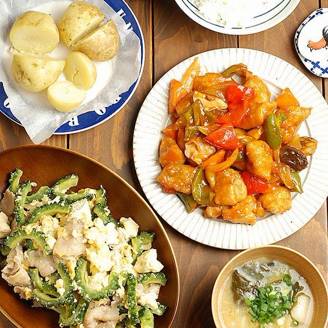 ゴーヤチャンプル定食を食べました～【ばらまくと最悪なもの】