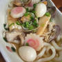 筍とあさりのあんかけうどん