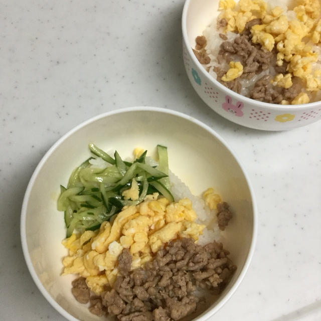 三色丼