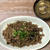 ナスとエノキとひき肉の甘辛炒めとあさりの味噌汁#おうちごはん  #おうちのみ #レシ...
