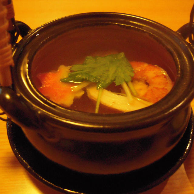 松茸の土瓶蒸し・中久寿し