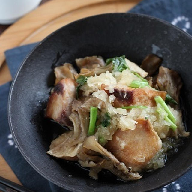 鰤と舞茸のおろし煮