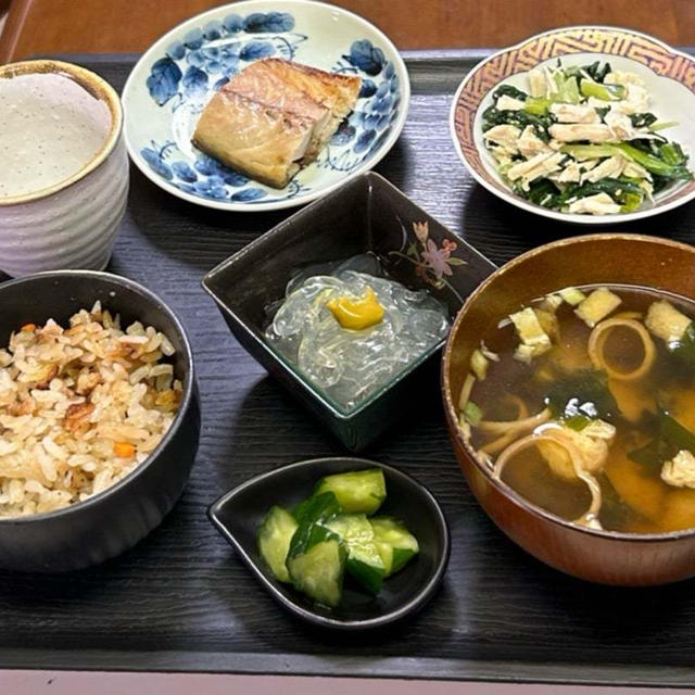 6.2☆【ウチの夜ごはん】ﾃﾞｽ。ソファて寝落ちしてました(^^;)