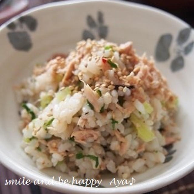 大根菜とツナの菜飯