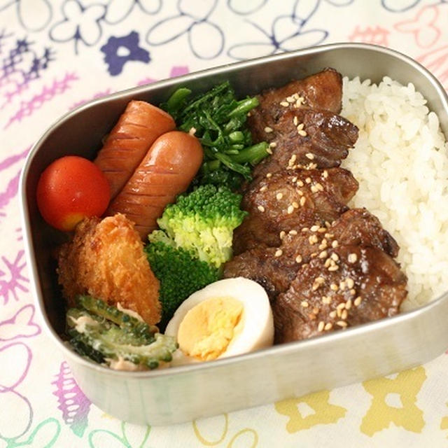 やわらかお肉のスタミナ弁当★