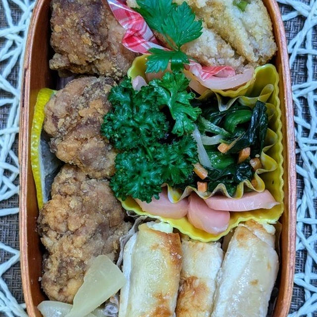 お盆休みで～夫のお弁当７９