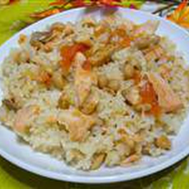 魚介スープde炊き込みライス☆