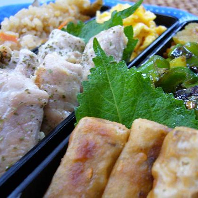 豚のねぎチーズロール弁当～☆
