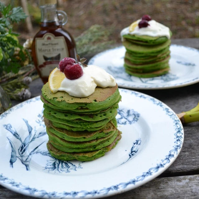 Green Smoothie Muffins Pancakes グリーンスムージーパンケーキ