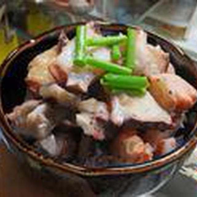 ワモンダコのニンニク風味