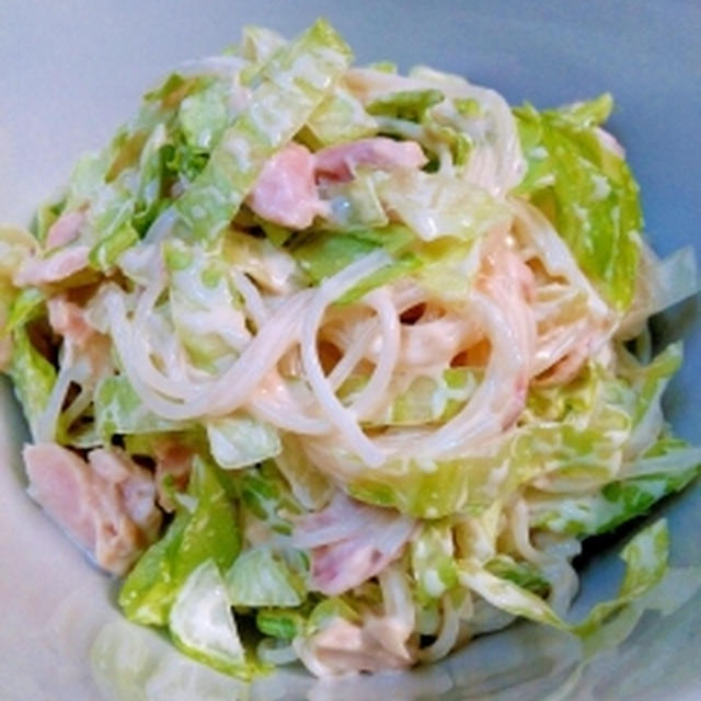 ご飯がすすむ☆マヨ醤油シーチキン春雨サラダ