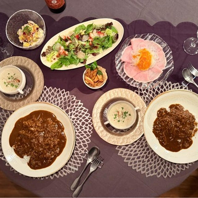 お正月あけは、やっぱりカレーの夜ごはん