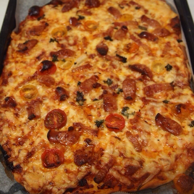 フープロで簡単ピザ
