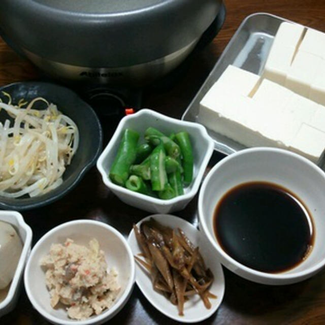 贅沢したのであっさり「湯豆腐」