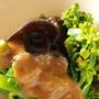 菜の花ときくらげ、と、お取り寄せ。