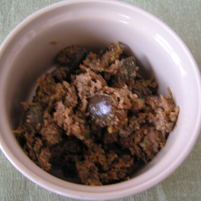 高野豆腐で「なすの味噌そぼろ」？？