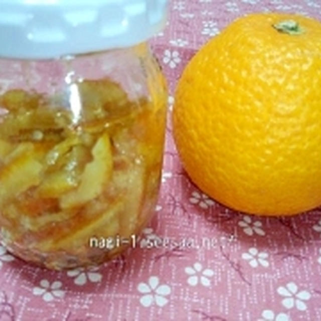 レンジで☆お菓子作りに利用する柑橘ピール