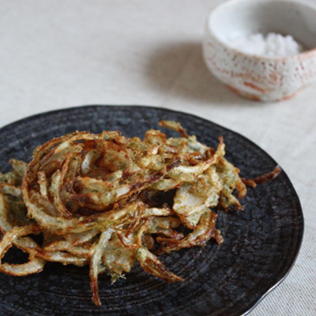 磯風味の玉葱チーズかき揚げ