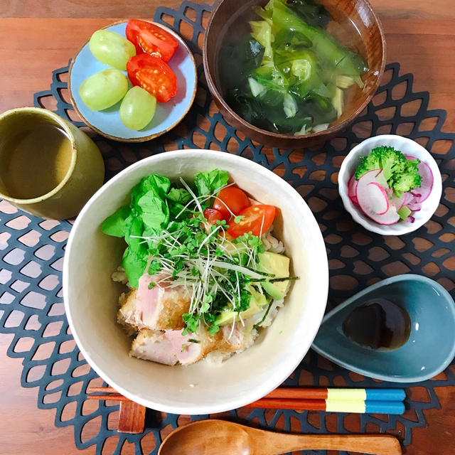 面倒な揚げ物もこれなら簡単に☆楽らくマグロのレアカツ丼