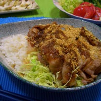 簡単・ヘルシー!! ソースカツ丼 !!