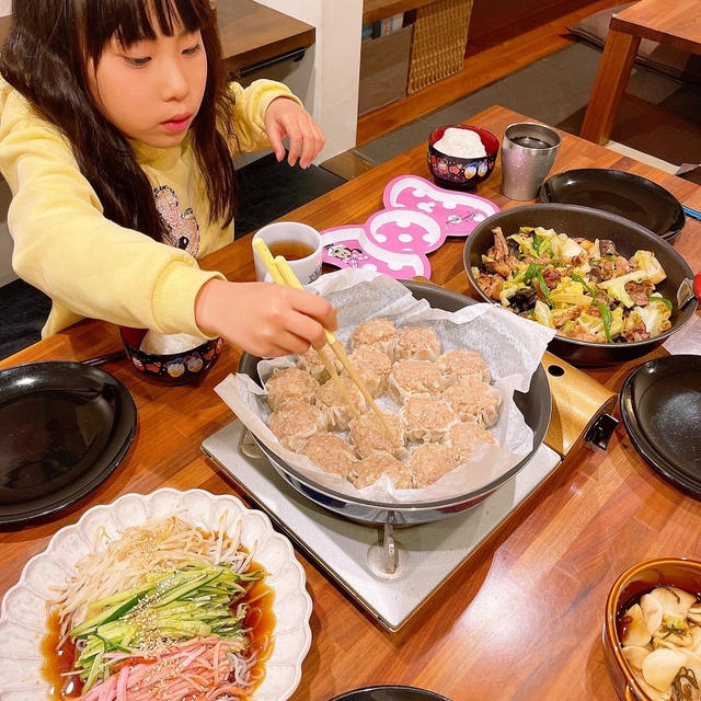 晩御飯はシュウマイです！！