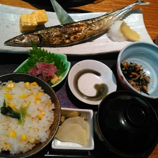 ランチに新秋刀魚～音音