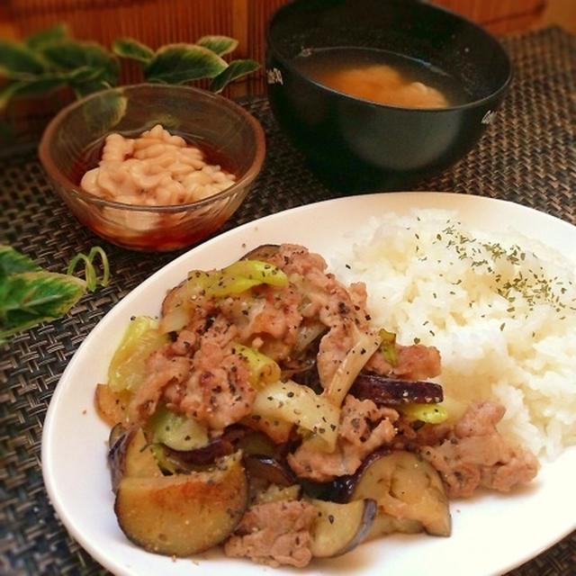 豚肉と野菜のゆず塩炒め♡