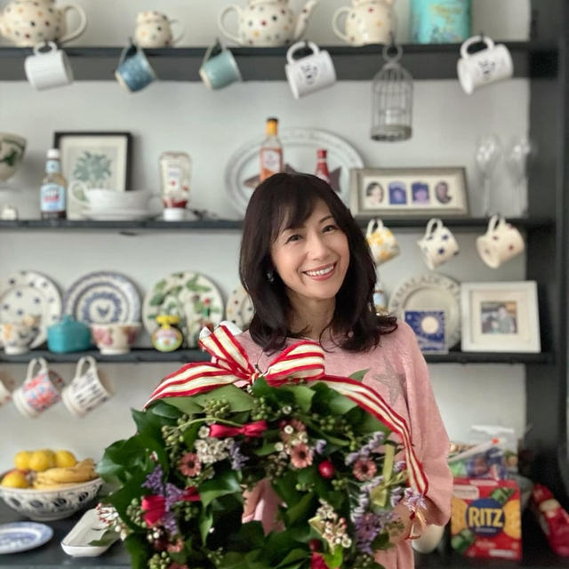 静かな11月、森と花とクリスマスリースづくり