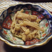 ぴり辛なめたけ　レンジでチン♪で(^_-)-☆
