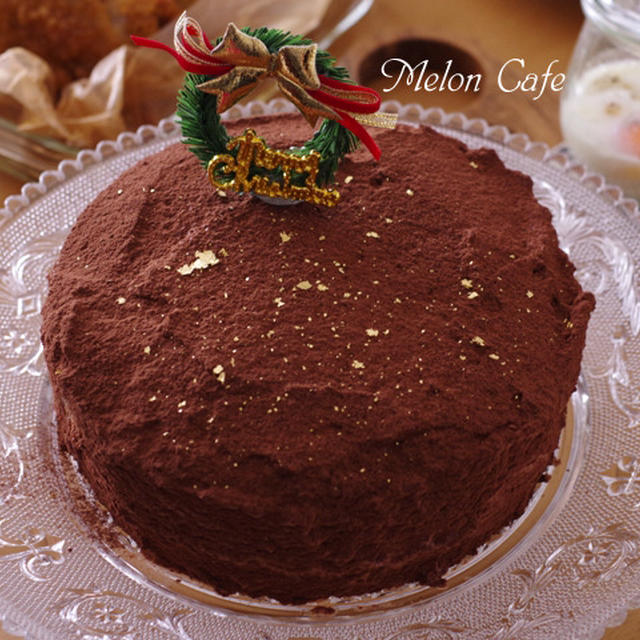 【レシピ】シンプルなチョコレートクリームケーキ