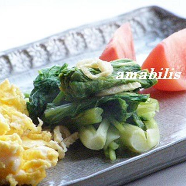 玉子と野菜のセット