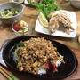 子供大好き塩レモンの唐揚げ〜♪麻婆ナムル丼♪…本日の来客