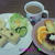 Good－morning ラビっ子のチーズとろとろ～ブドウケーキ＆プリンアラモード～じゃよ♪