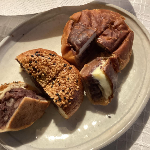 パンマニアにいただいたアンパンを食べるゆうごはん？