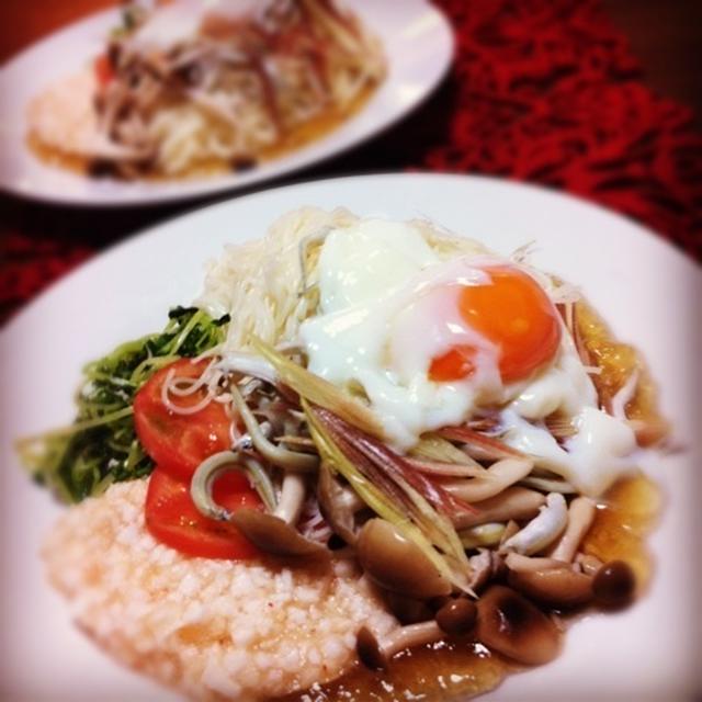 フレンチ風盛り付けでランクUP素麺