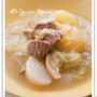 豚肉と白い野菜の煮込み