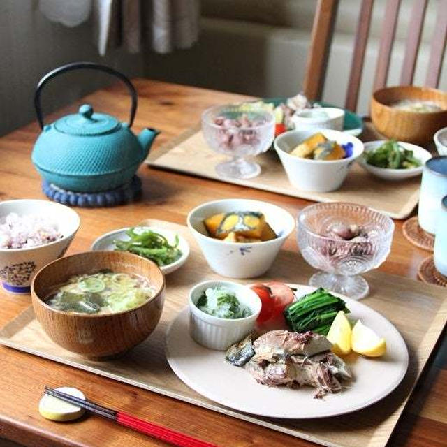 さばの塩焼き・プレート。和定食。