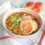 Curry Noodle Soup with Tomato Tempuraトマト天ぷらのっけカレーうどん