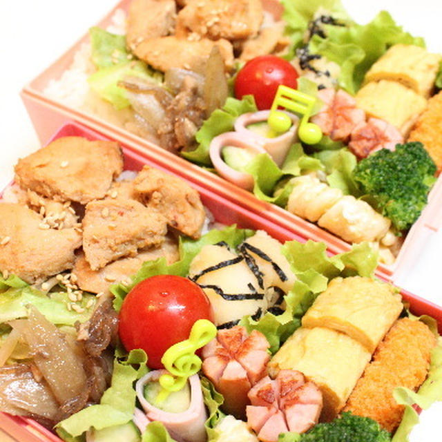 鶏ちゃん丼弁当　かくれんぼ