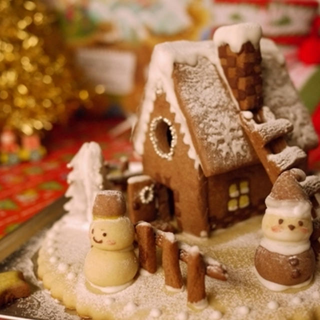 クリスマスのお菓子の家