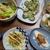 【おつまみラッシュ】椎茸ステーキ、もやしナムル、よだれ鶏、キムチ豆腐、サバサラ