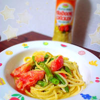 インゲンとトマトのイタリアンパスタサラダ